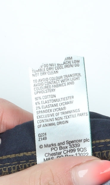 Marks and Spencer Men's Blue Straight Jeans Size 32