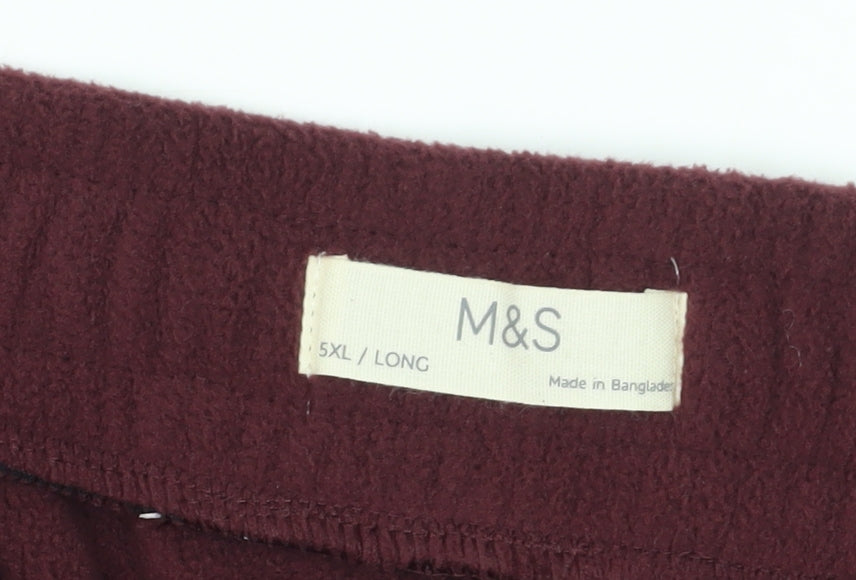 Marks and Spencer Men's Red Joggers 5XL