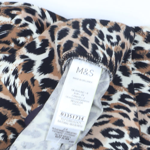 Marks & Spencer Women's Animal Print Leggings Size 6