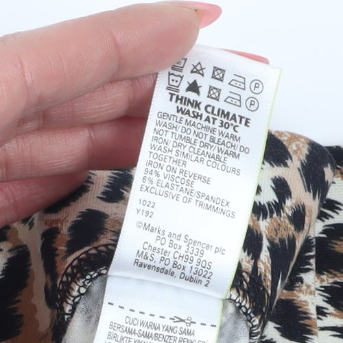 Marks & Spencer Women's Animal Print Leggings Size 6