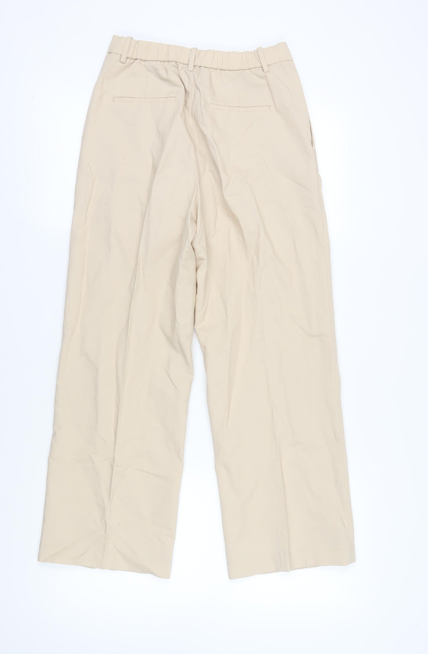 Uniqlo Women's Beige Wide-Leg Trousers S