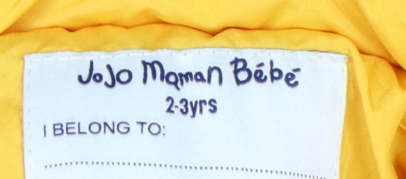 JoJo Maman Bébé Yellow Boys Puffer Jacket 2-3 Years