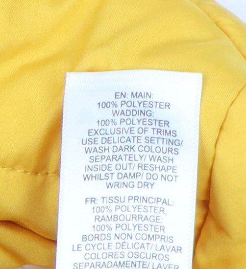 JoJo Maman Bébé Yellow Boys Puffer Jacket 2-3 Years