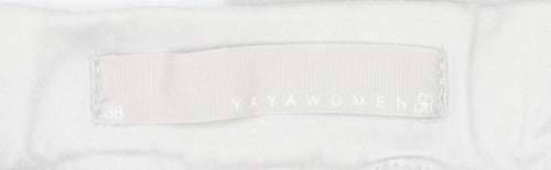 YAYA Women's White Skinny Trousers Size 10