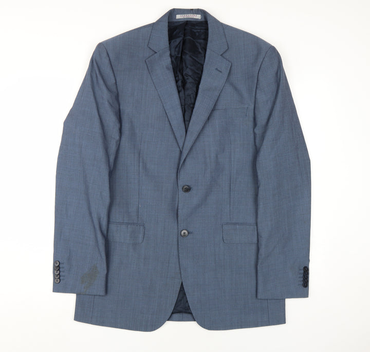 Alexandre of England Men's Blue Long Blazer 40L