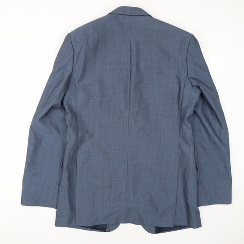 Alexandre of England Men's Blue Long Blazer 40L