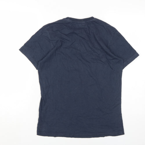 Nicce Men's Blue Crew Neck T-Shirt, Size S, with Logo