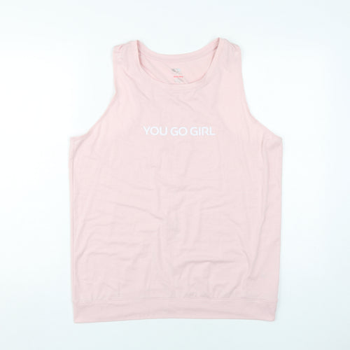 Athletic Works Women's Pink Sleeveless Tank L Casual Basic