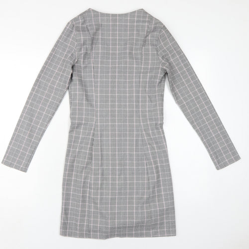 Miss Selfridge Grey Check Pencil Dress 6