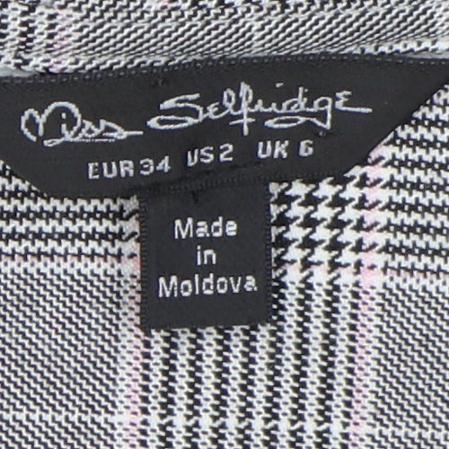 Miss Selfridge Grey Check Pencil Dress 6