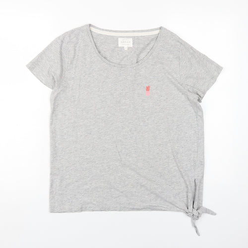 Next Women’s Grey Pyjama Top Size 10 with Bow Accent