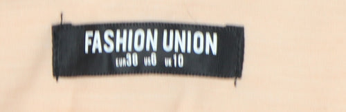Fashion Union Women's Beige Bermuda Shorts Size 10