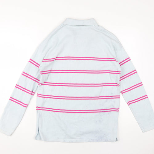 U.S. Polo Assn. Women's Blue Striped Pullover Jumper S