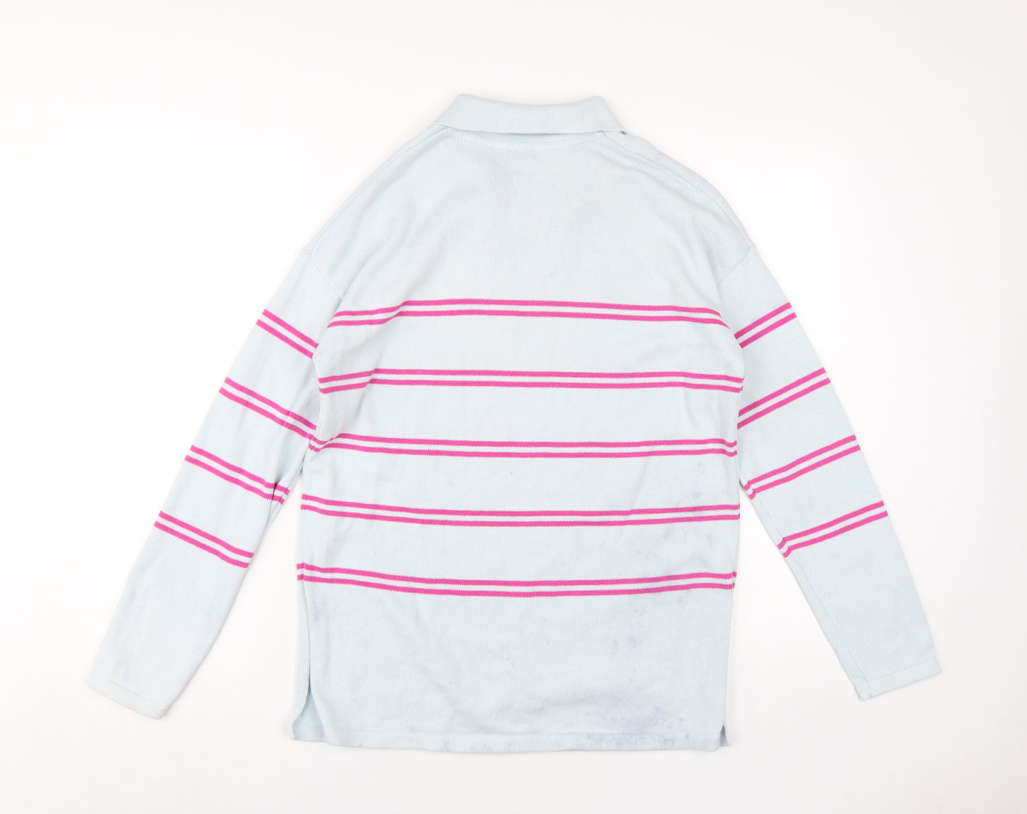 U.S. Polo Assn. Women's Blue Striped Pullover Jumper S