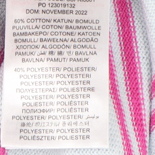 U.S. Polo Assn. Women's Blue Striped Pullover Jumper S