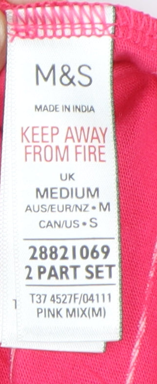 Marks and Spencer Women's Pink Sleep Shorts, Size M