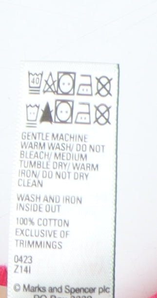 Marks and Spencer Women's Pink Sleep Shorts, Size M