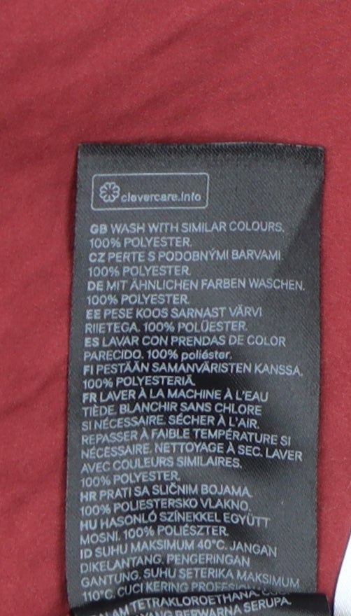 H&M Women's Red Cami Satin Sleep Shorts Size 12