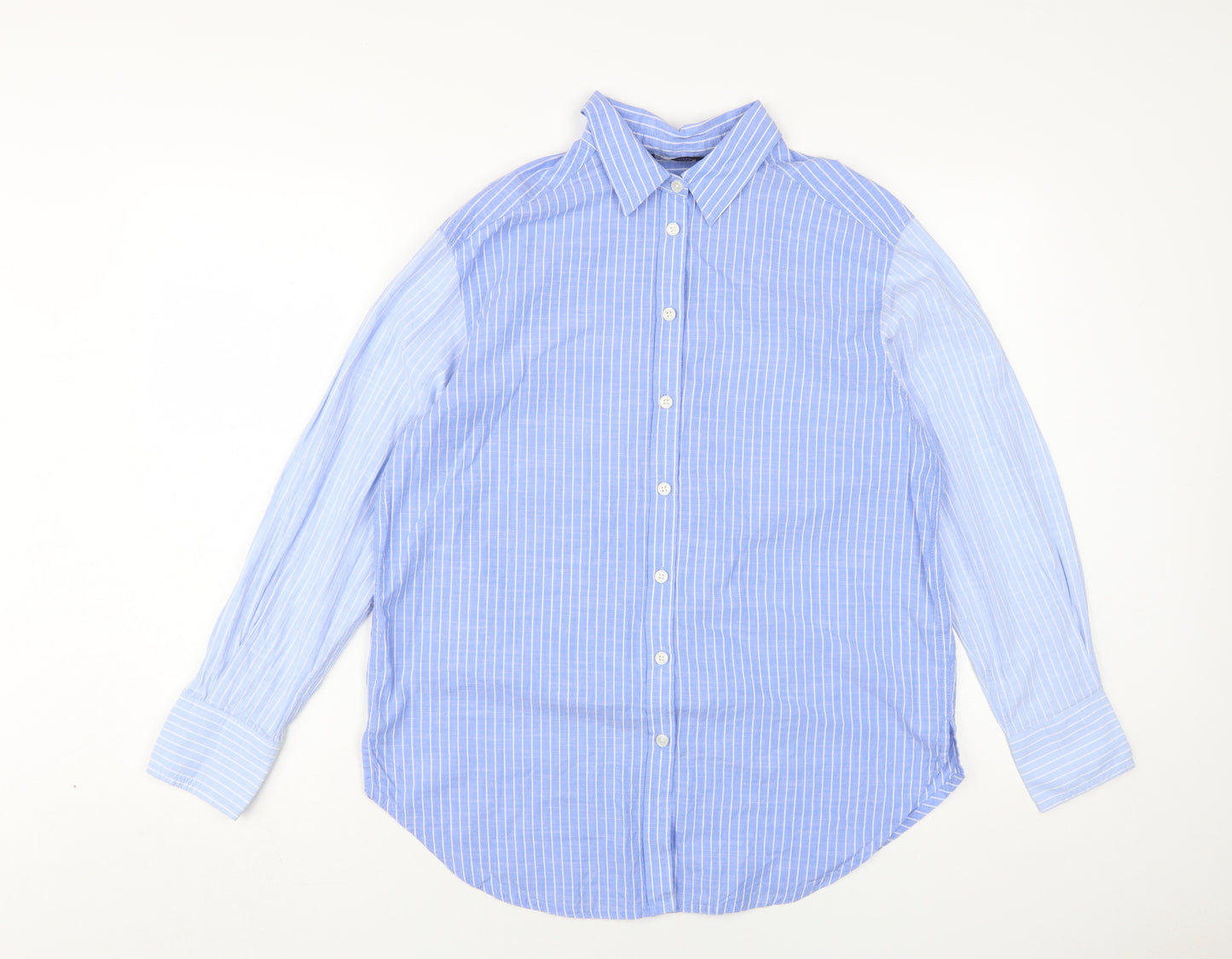 Marks and Spencer Women's Blue Button-Up Shirt 10