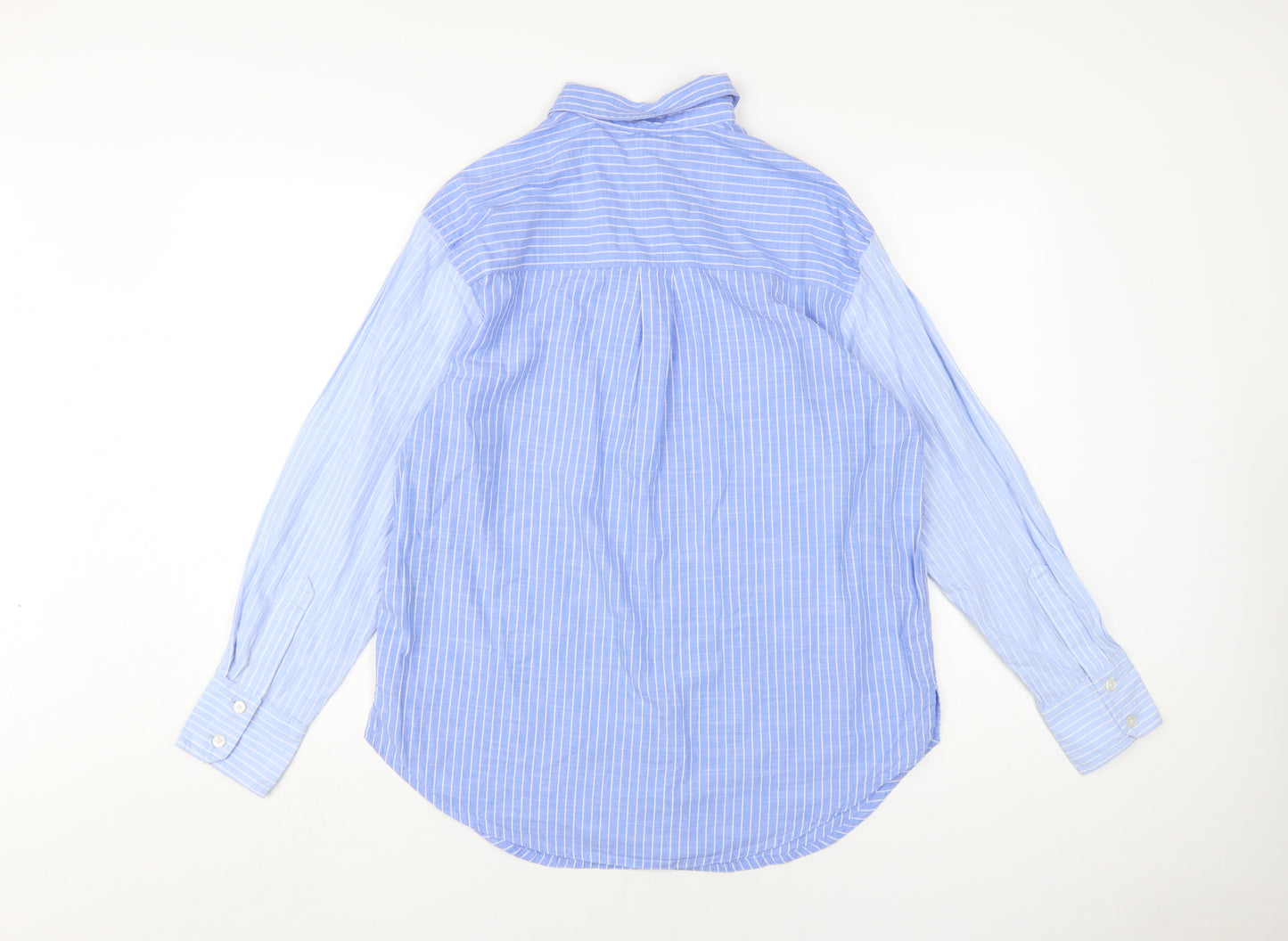 Marks and Spencer Women's Blue Button-Up Shirt 10