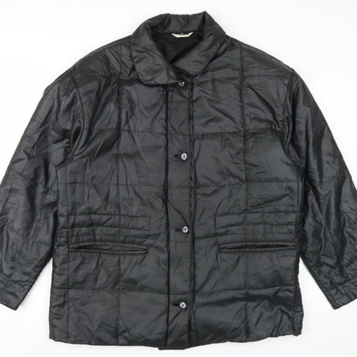 Living Women's Black Quilted Jacket Size 12