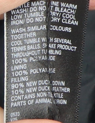 Marks and Spencer Women's Black Quilted Coat Size 14