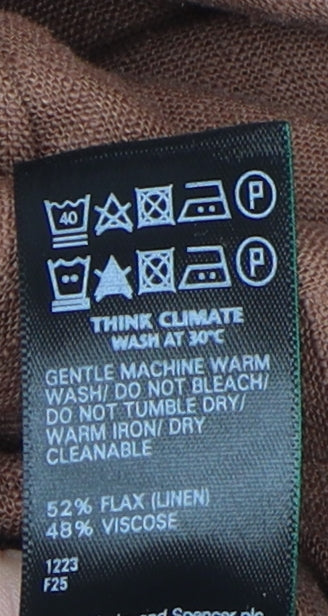 Marks and Spencer Women's Brown Jumpsuit, Size 18