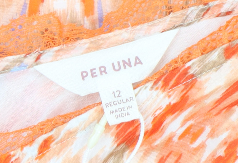 Marks and Spencer Women's Orange Sleeveless Dress