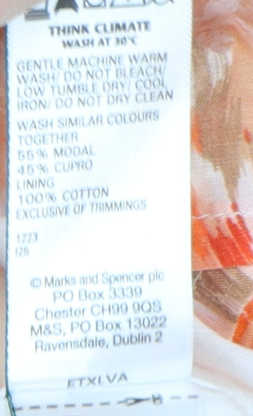 Marks and Spencer Women's Orange Sleeveless Dress