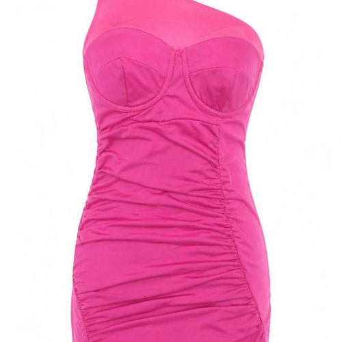 ASOS Women Pink One Shoulder Bodycon Dress Size 10