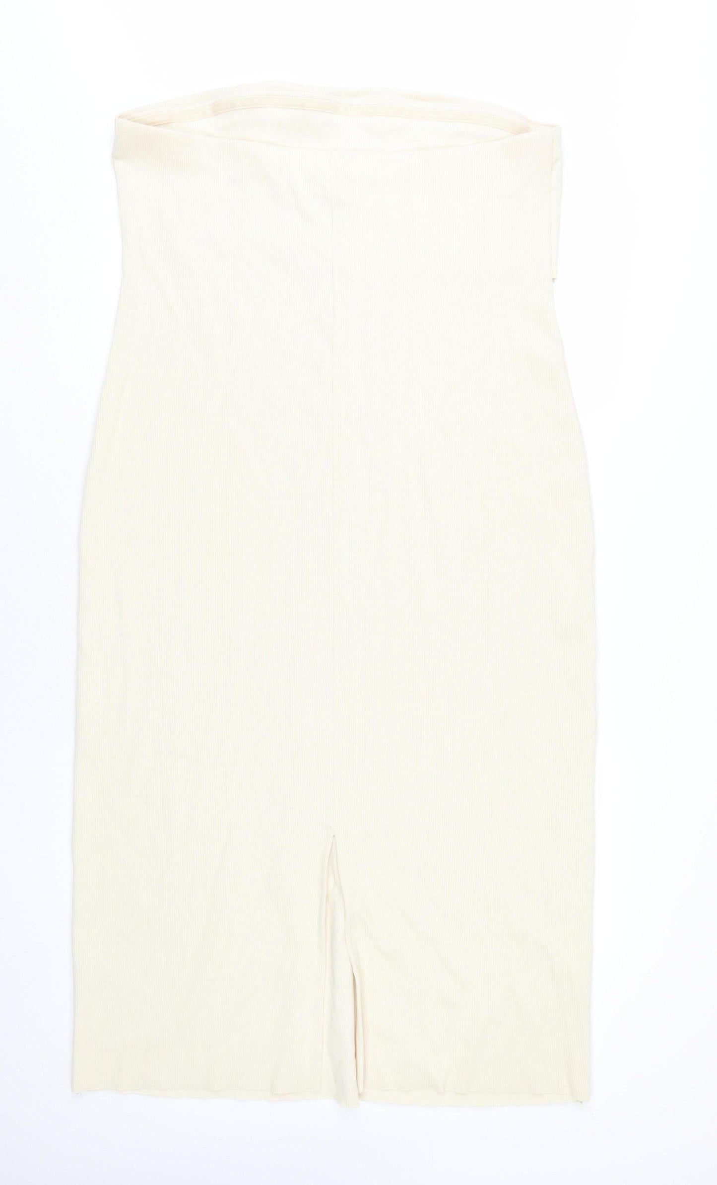 Marks and Spencer Women's Beige Strapless Dress Size 18