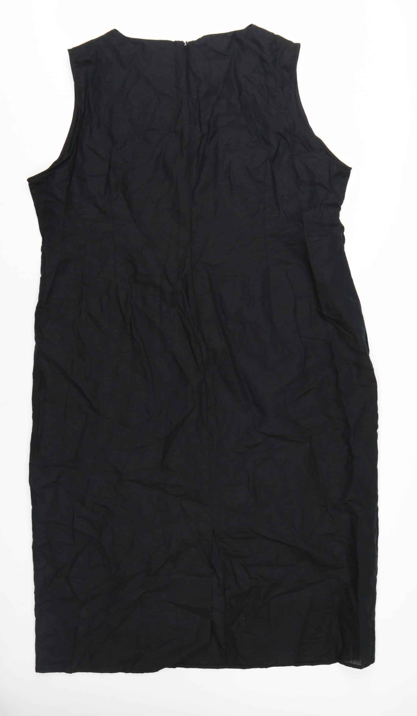 Marks and Spencer Black Shift Dress, Size 24, Women's Summer