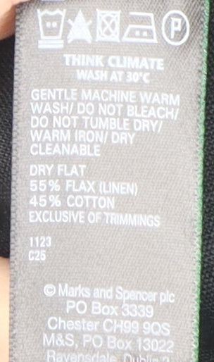 Marks and Spencer Black Shift Dress, Size 24, Women's Summer