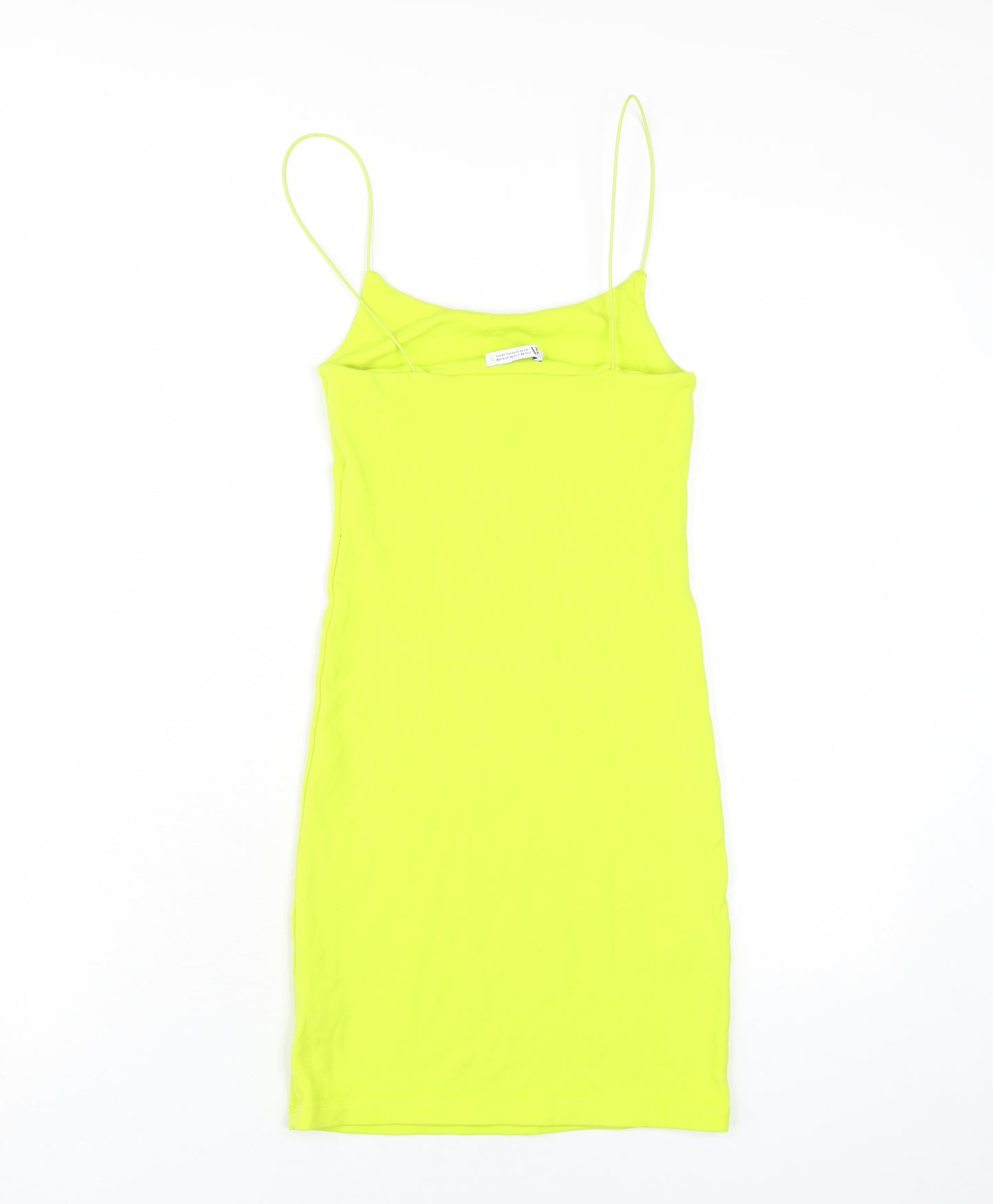 Zara Women's Yellow Slip Dress - M, Summer Casual