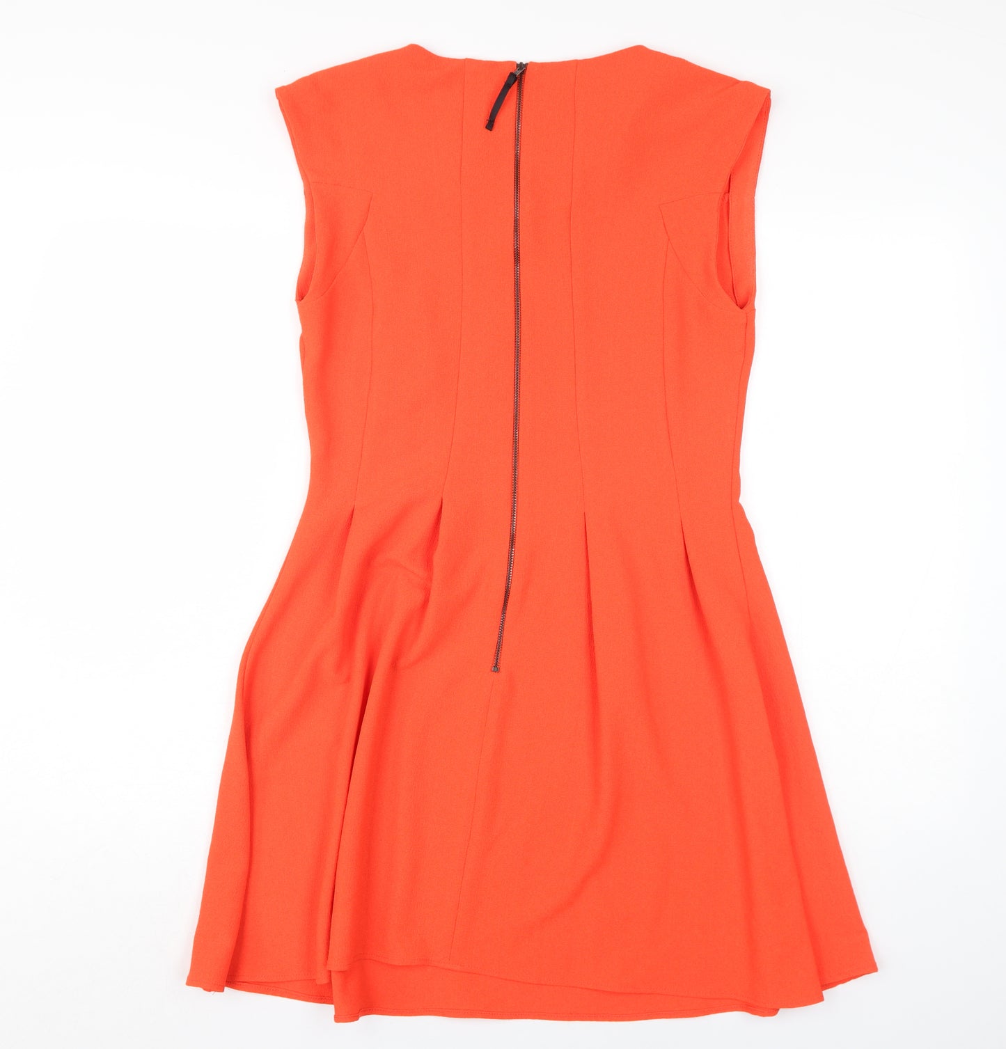 Topshop Women's Orange A-Line Dress Size 12