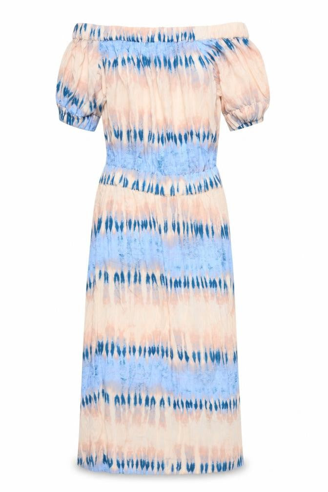 Front view of Next Women's Multicoloured Off Shoulder Dress, size 6
