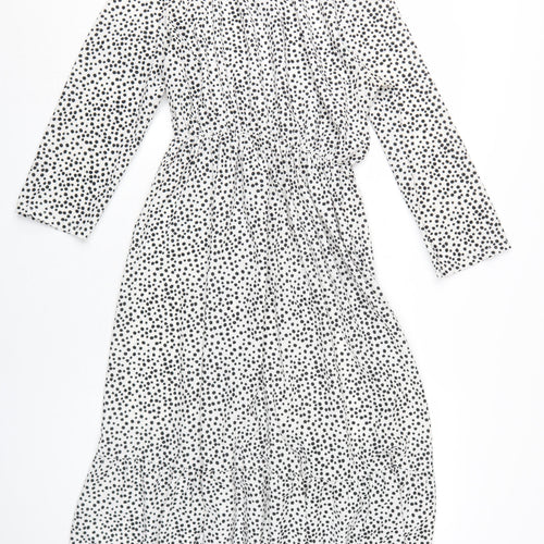 I Saw It First Women's White Midi A-Line Dress - Size 12