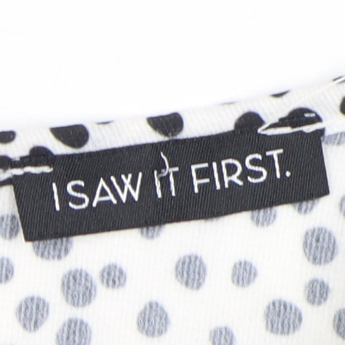 I Saw It First Women's White Midi A-Line Dress - Size 12