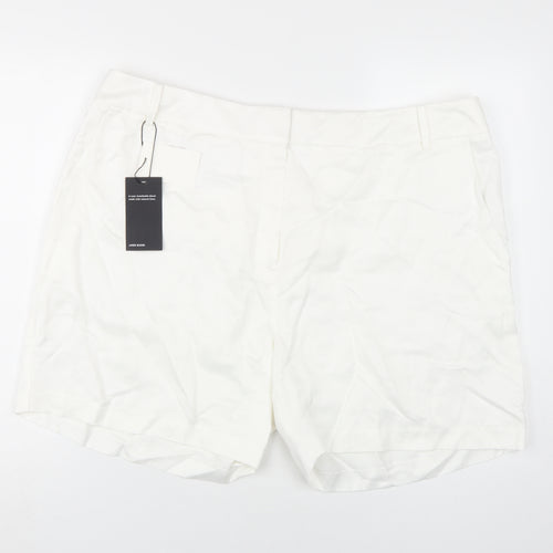 Marks and Spencer Women's White Plus Shorts