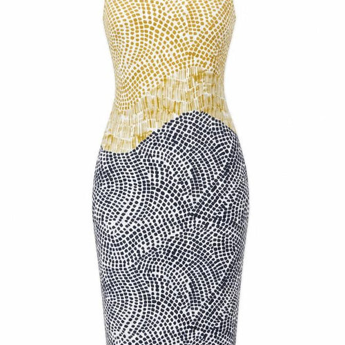 H&M Women's Geometric Bodycon Dress UK 12