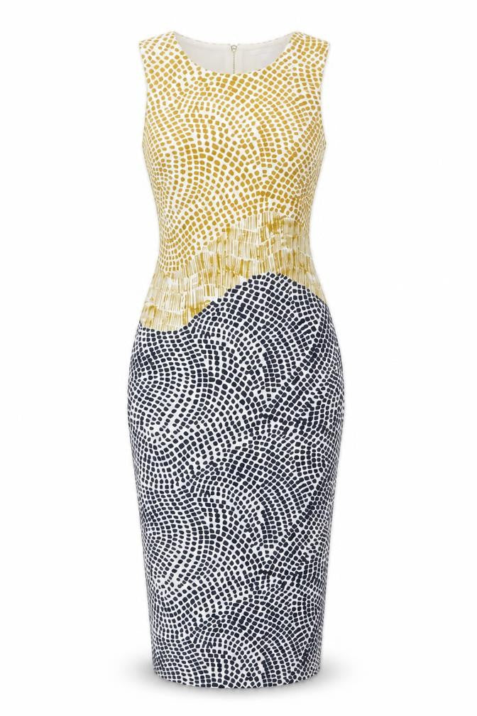 H&M Women's Geometric Bodycon Dress UK 12