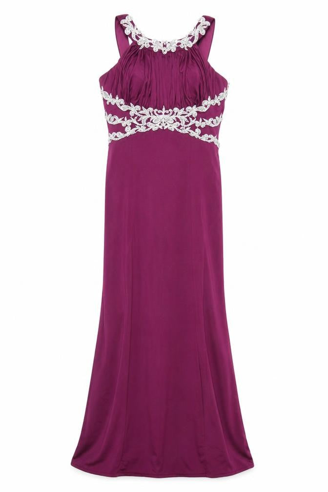 Quiz Women's Purple Long Mermaid Dress Size 10