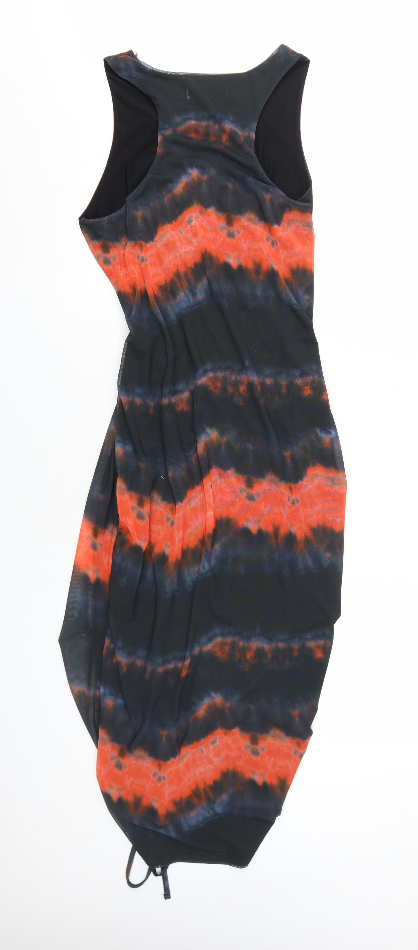 Warehouse Women's Multicoloured Ruched Dress M