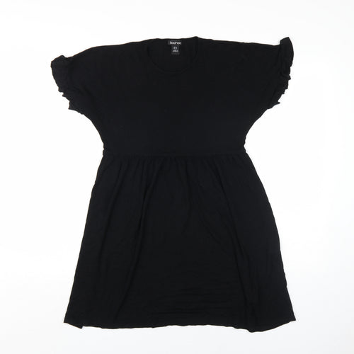 Boohoo Women's Black A-Line Dress UK 8