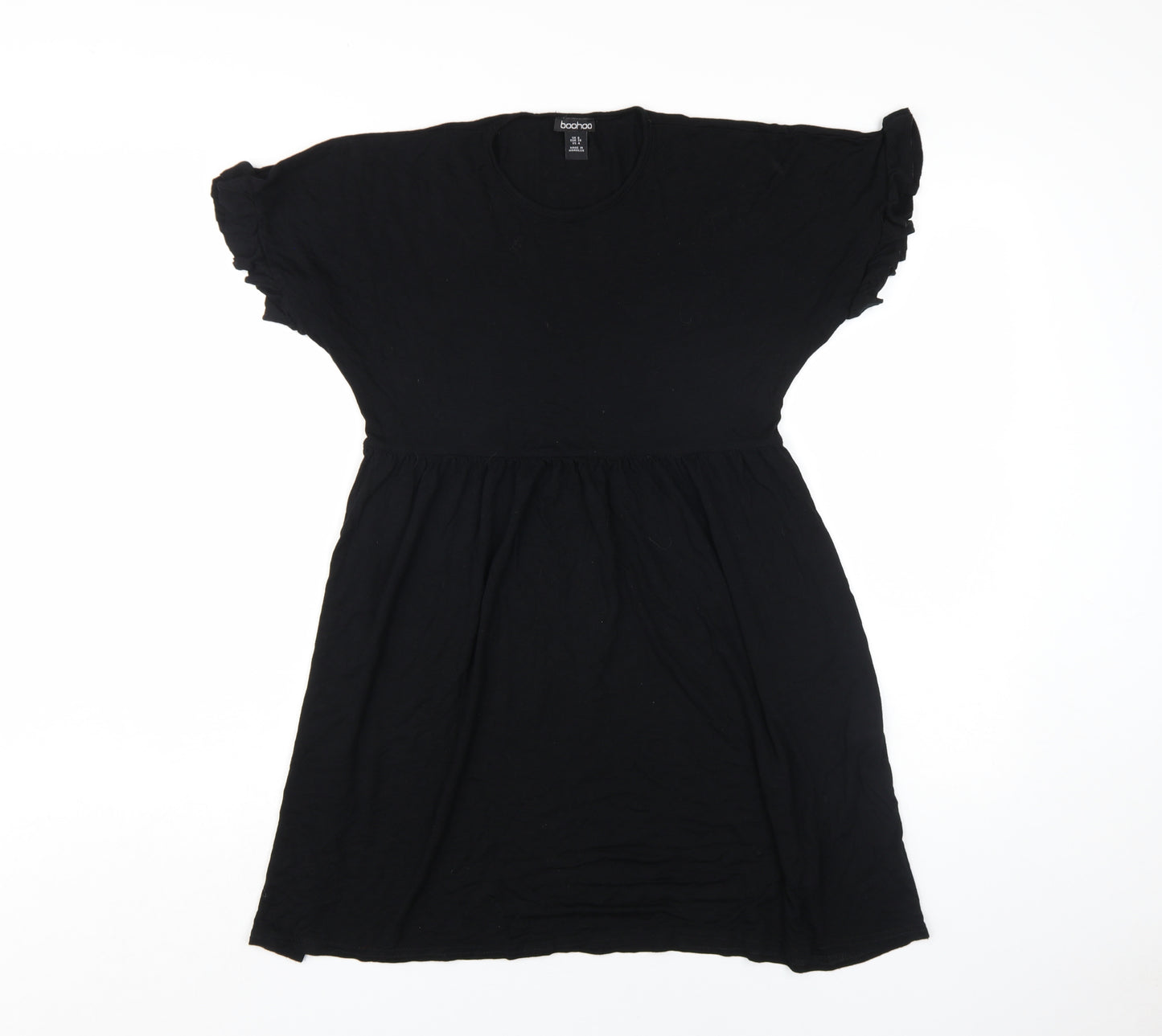 Boohoo Women's Black A-Line Dress UK 8