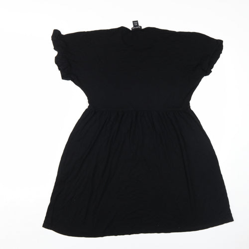 Boohoo Women's Black A-Line Dress UK 8