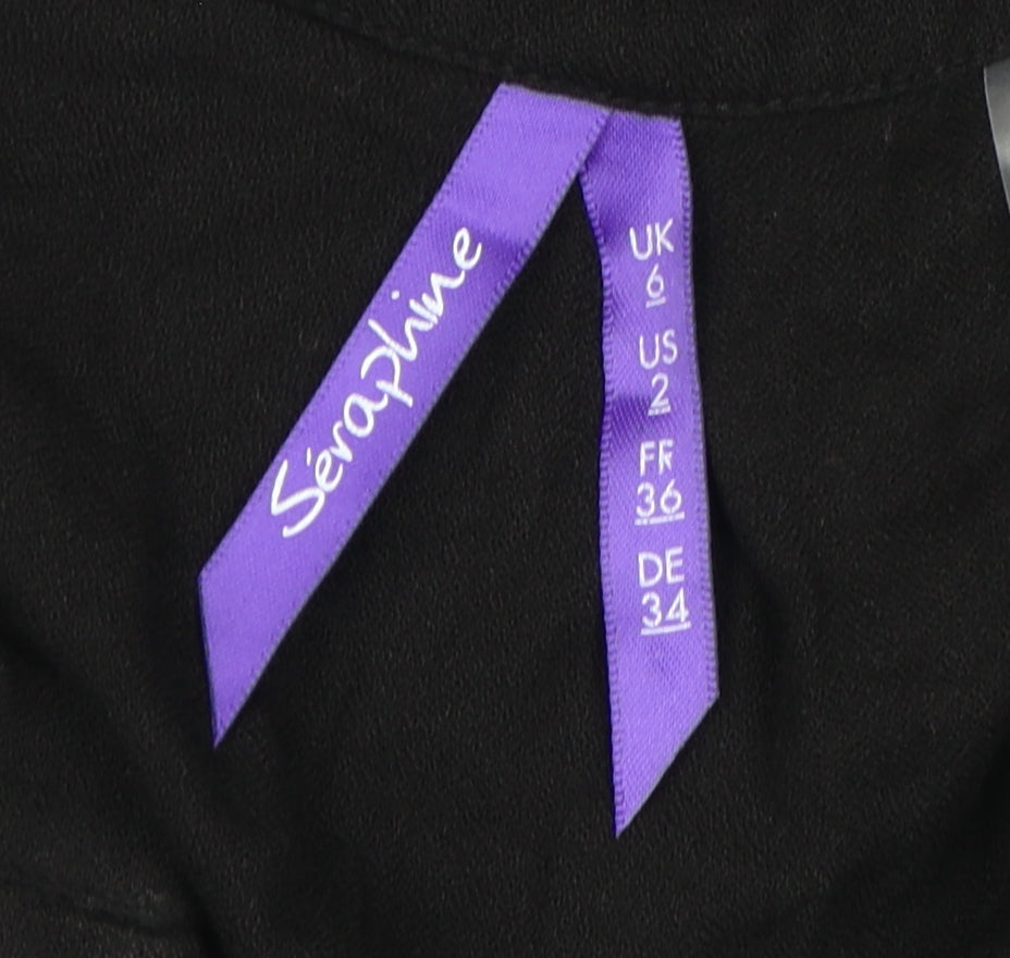 Seraphine Women's Black Shift Dress Size 6