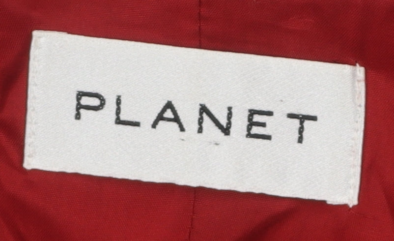 Planet Women's Red Long Coat in Size 8
