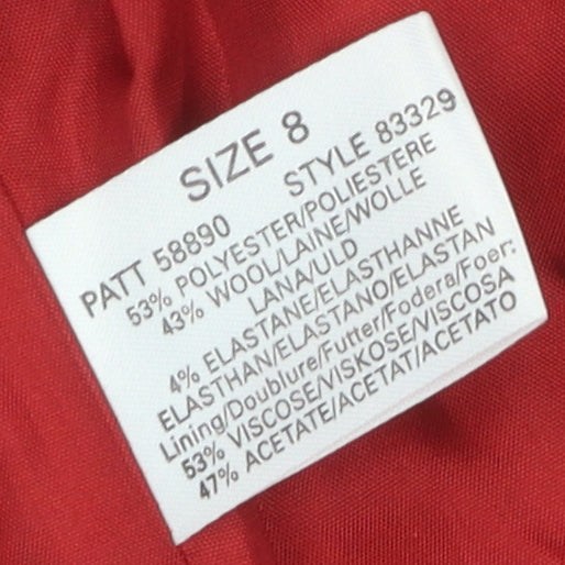 Planet Women's Red Long Coat in Size 8