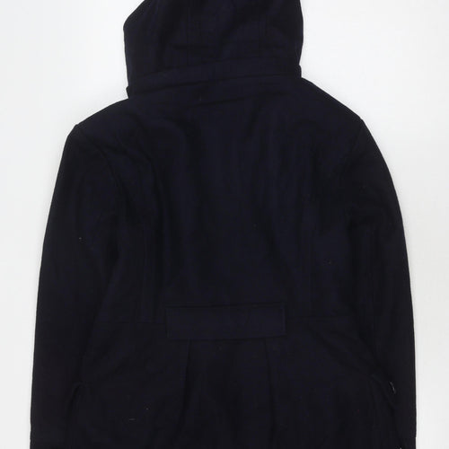 Evita Women's Black Hooded Jacket Size 12